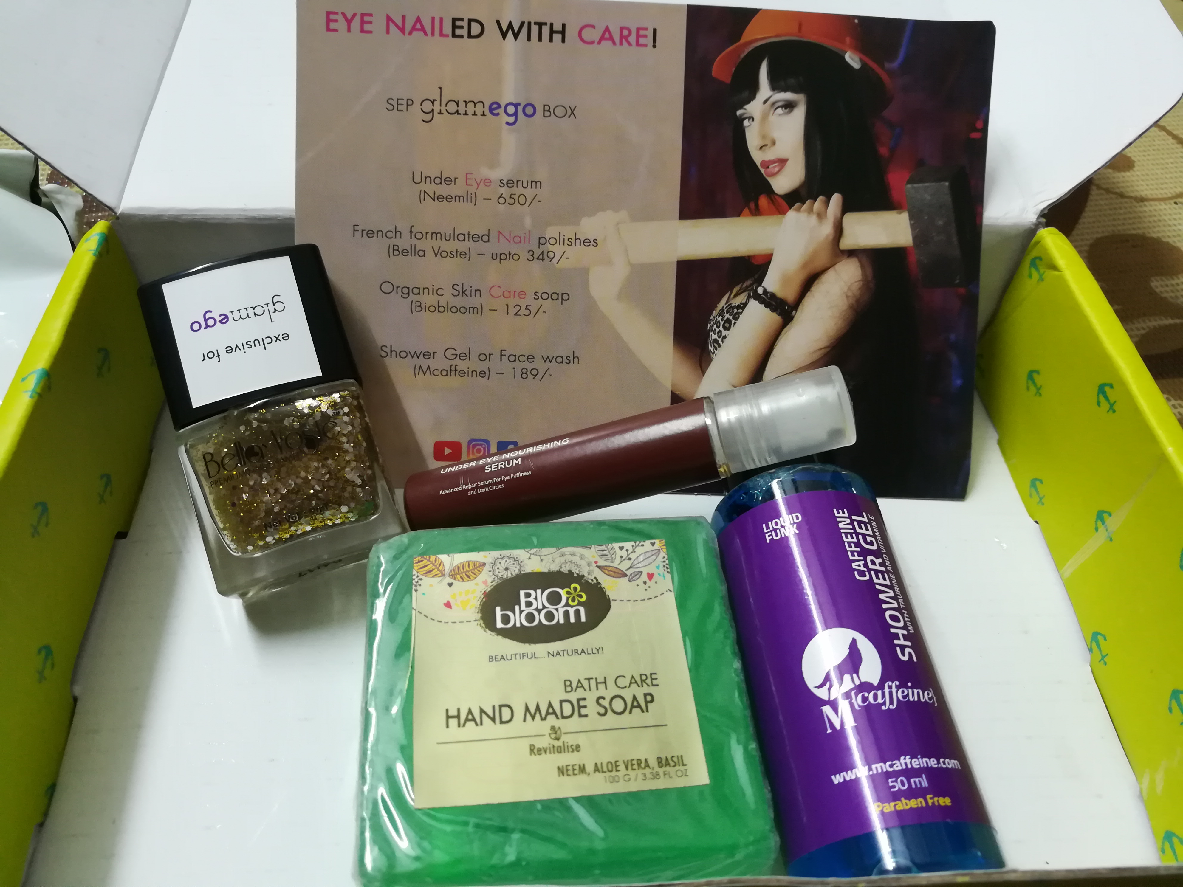 What’s in my September 2017 GlamEgo Box – India’s leading subscription box